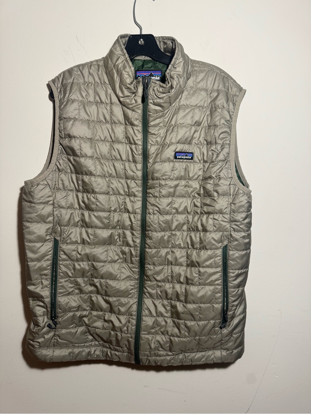 Patagonia Nano Puff Vest Mens XL Seabird Grey PrimaLoft Quilted Full Zip Puffer